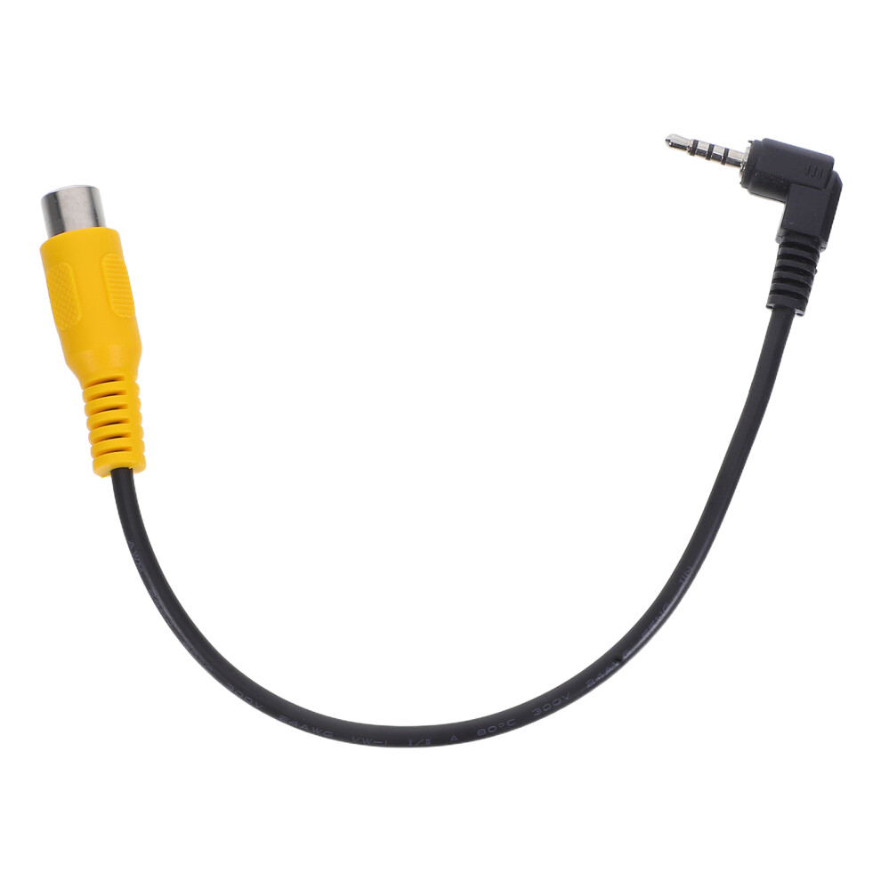 3Pcs 2.5Mm To Rca Lightweight Cable Converter For Car Dvr Black 013549045333
