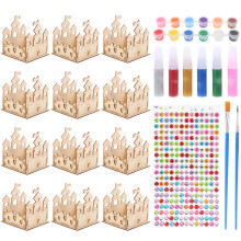 Juego De Castillo Para Pintar Manualidades Madera Sin Acabar