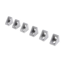 Pack of 25 Corner Brackets for 20 mm Aluminium Extruded Profile Ref: 5892