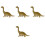4Pcs Simulation Dinosaur Artware Wooden Decorative Animal Craft 4