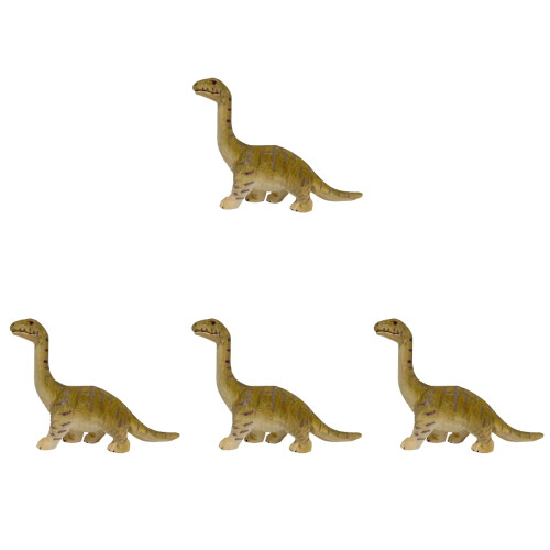 4Pcs Simulation Dinosaur Artware Wooden Decorative Animal Craft 2
