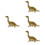 4Pcs Simulation Dinosaur Artware Wooden Decorative Animal Craft 7