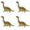 4Pcs Simulation Dinosaur Artware Wooden Decorative Animal Craft 6