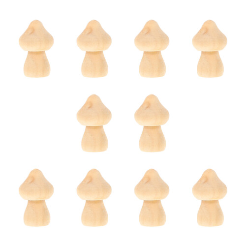 20 Pcs Diy Wooden Mushroom Kit 1