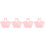 4Sets Pink Bunny Shaped Flower Wrappers Durable Polyester Floral Bags 6