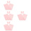 4Sets Pink Bunny Shaped Flower Wrappers Durable Polyester Floral Bags 9