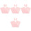 4Sets Pink Bunny Shaped Flower Wrappers Durable Polyester Floral Bags 5
