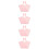 4Sets Pink Bunny Shaped Flower Wrappers Durable Polyester Floral Bags 10