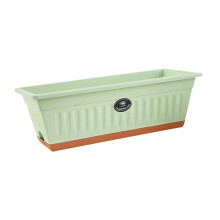 Window Box Vegetable Box Window Sill Planter 50x19x16cm Rectangle Yard Porch Light Green Ref: 5974