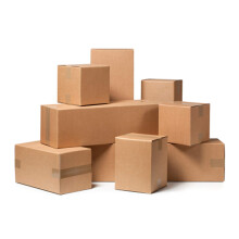 Cardboard Box Shipping Packaging 22 x 20 x 18 cm Cardboard Beige Pack of 40 Ref: 9990