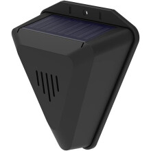 Solar Bird Repeller Alarm with 13 Builtin Sounds and 129dB Speaker for Farm Ranch Orchard—Protect Your Fruits! (1 Piece)