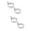 4 Pcs Stainless Steel Egg Rings For Fried Eggs Large Silver 7
