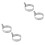4 Pcs Stainless Steel Egg Rings For Fried Eggs Large Silver 3