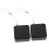 2 pieces antitheft cable box luggage locks with retractable wire black 1