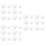 72Pcs Solid White Heart Shapes for Crafting Wedding Valentine Party 7