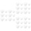 72Pcs Solid White Heart Shapes for Crafting Wedding Valentine Party 6