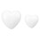 72Pcs Solid White Heart Shapes for Crafting Wedding Valentine Party 11