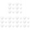 72Pcs Solid White Heart Shapes for Crafting Wedding Valentine Party 2