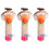 3 Pièces Hochet Bébé Sonnailles Bâtonnets Peluche Animale 4