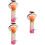 3 Pièces Hochet Bébé Sonnailles Bâtonnets Peluche Animale 7
