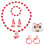 5 Ensembles Collier Et Bracelet Perles Pour Petites Filles 1