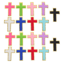 18St Kruis Borduurstrijkpatches Polyester Voor Jas Rugzak En Kleding