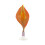 Fish Tank Aquarium Artificial Leaf Plant Decor 3 Pcs Orange 2