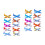50 Pcs Small Throwing Glider Airplane Outdoor Toy Model 6