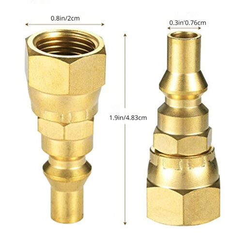 Delicate messing reduceeradapter 3/8 inch NPT vrouwelijk naar 2