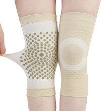 Anpassbare Kniebandage aus Baumwolle für Damen und Herren, spendet ganzjährig natürliche Wärme