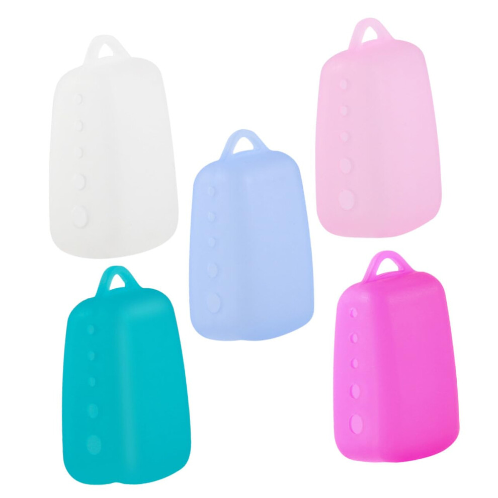 5Pcs Portable Silicone Toothbrush Head Covers Travel Camping Hiking Dustproof Hygienic Caps Fits Most Toothbrush Heads