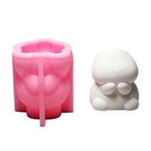 3D konijnen siliconen mal ornament mallen epoxyhars mallen