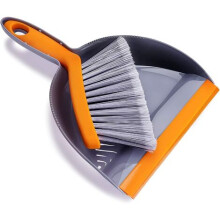 Set innovativo di paletta e scopa, con contenitore integrato per una pulizia impeccabile, design leggero e portatile.