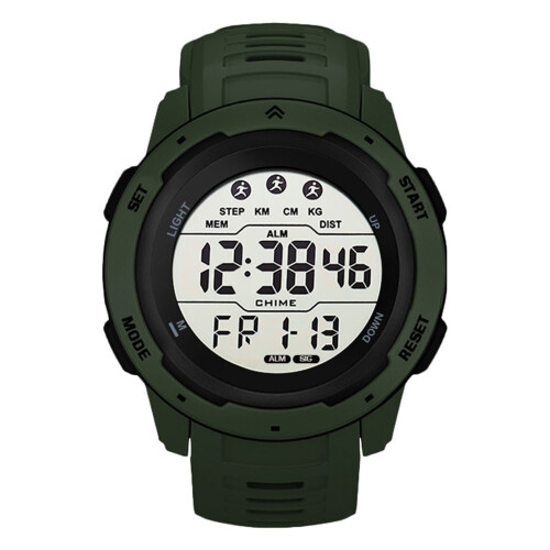 Digitale Sportuhr, multifunktional, wasserdicht,