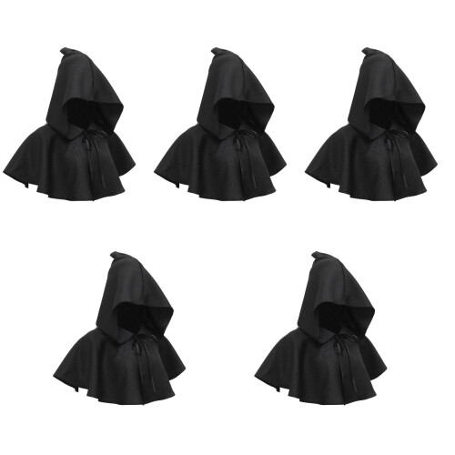 5Pcs Halloween Medieval Witch Cosplay Hat Prop 2