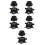 10 Pcs Temperature Control Base Socket For Electric Kettle Replacement 4