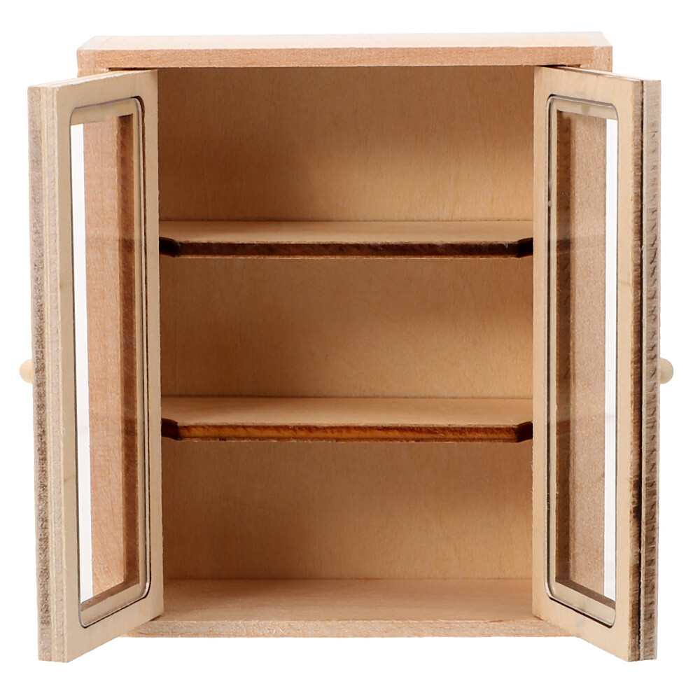 Photos - Other Toys 5Pcs Mini Cabinet Model Wooden Unpainted Furniture Photo Prop
