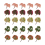 25Pcs Plastic Model Train Miniature Tree Scenery Railroad Decoration 8