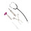 2 Sets Mini Doctor Tools With Stethoscope And Syringe For Doll House 5