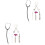 2 Sets Mini Doctor Tools With Stethoscope And Syringe For Doll House 9