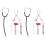 2 Sets Mini Doctor Tools With Stethoscope And Syringe For Doll House 8