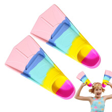 Short Flippers, Swimming Fins Adult Diving Fins Comfortable Swimming and Snorkel Fins, Professional Flippers in Travel Size XS (2931 size).