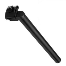 Aluminum Bicycle Suspension Seatpost 28.6mm x 300mm, Angle Adjustable, Black, MTB and Road Bike Compatible