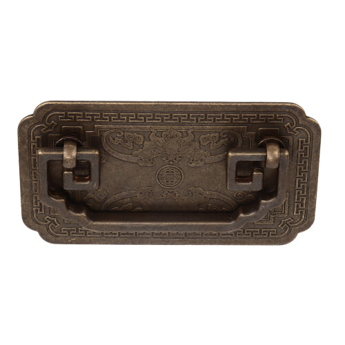 Vintage Chinese Style Drawer Pulls, Thickened Bat Puller for Classic Decorative Pulls on Cabinet Doors 2