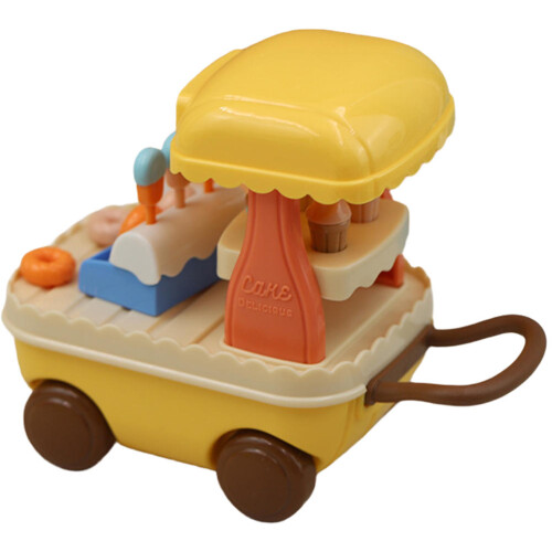 3 Sets Mini Ice Cream Van Model Small Dessert Toy House Decor 1