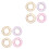 8 Pcs Mandala Flower Baskets Toy 36 Types Iron Ring Ornaments 9