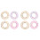 8 Pcs Mandala Flower Baskets Toy 36 Types Iron Ring Ornaments 8