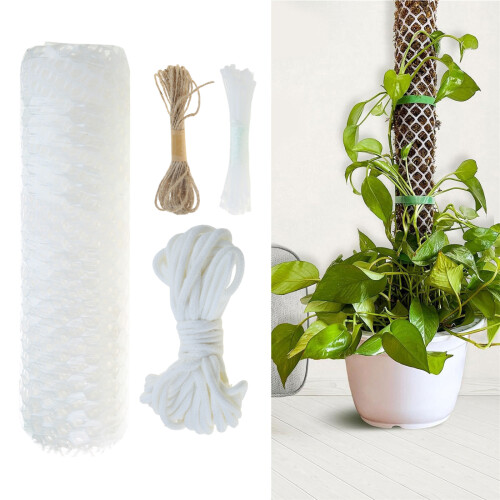 Plastic Mesh for Plant Support Rust-resistant DIY Moss Poles 2