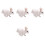 4 Pezzi Coniglio In PVC Animale Simulato Decorativo 4
