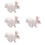 4 Pezzi Coniglio In PVC Animale Simulato Decorativo 8